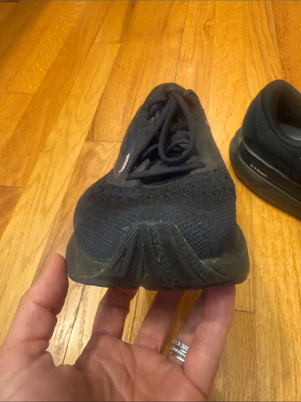 Brooks Men's Black Mesh Running Shoes